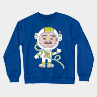 Cute Astronaut Cartoon Crewneck Sweatshirt